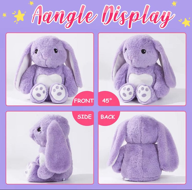 Creasowl Knuffel Konijn Paars met Licht – 30 cm – Zacht Pluche Konijntje – Lichtgevende Knuffel
