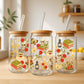 Creasowl Libbey Glazen Drinkbeker 500ml – Mason Jar met Dark Academia Patroon