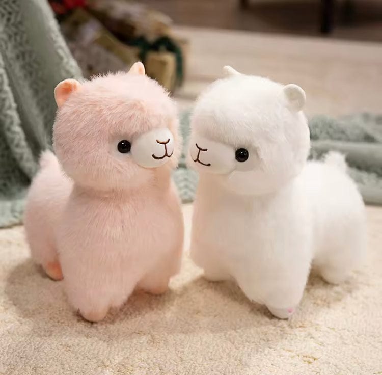 Creasowl Lichtgevende Alpaca Knuffel 27cm – Kawaii Pluche Alpaca Knuffel | Nachtlampje & Decoratie