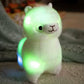 Creasowl Lichtgevende Alpaca Knuffel 27cm – Kawaii Pluche Alpaca Knuffel | Nachtlampje & Decoratie