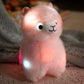 Creasowl Lichtgevende Alpaca Knuffel 27cm – Kawaii Pluche Alpaca Knuffel | Nachtlampje & Decoratie