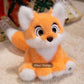 Creasowl Oranje Cartoon Lichtgevende Vos Knuffel 🦊 - Zachte LED Plush Pop – 26cm
