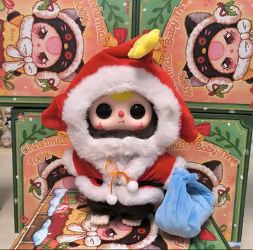 Creasowl Originele Baby Three 400% Kerst Limited Vinyl Pop – Kawaii Pop Karakter