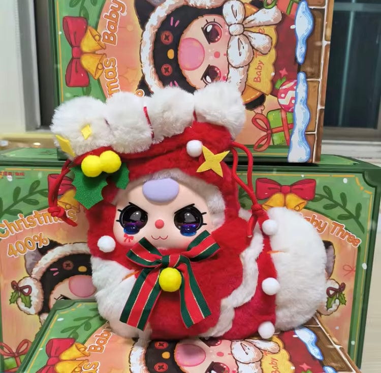 Creasowl Originele Baby Three 400% Kerst Limited Vinyl Pop – Kawaii Pop Karakter