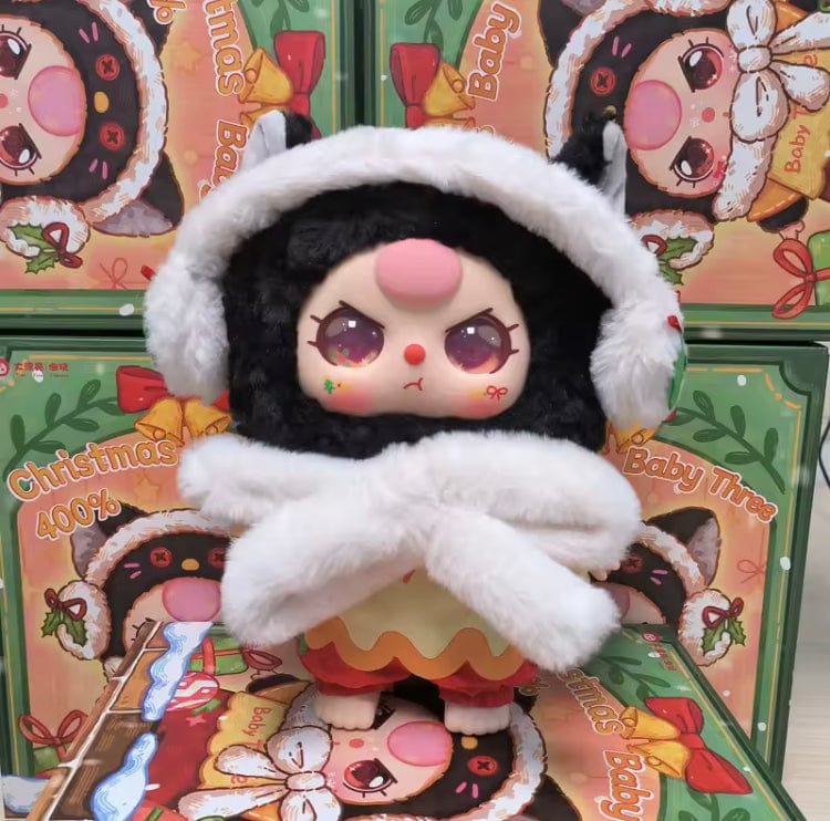 Creasowl Originele Baby Three 400% Kerst Limited Vinyl Pop – Kawaii Pop Karakter