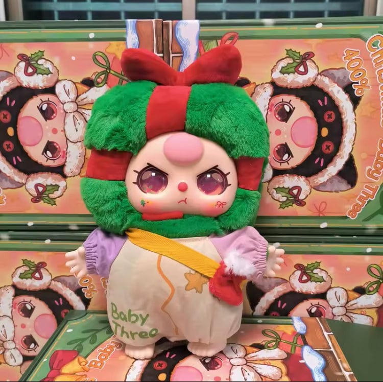 Creasowl Originele Baby Three 400% Kerst Limited Vinyl Pop – Kawaii Pop Karakter