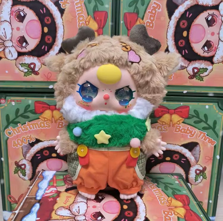 Creasowl Originele Baby Three 400% Kerst Limited Vinyl Pop – Kawaii Pop Karakter