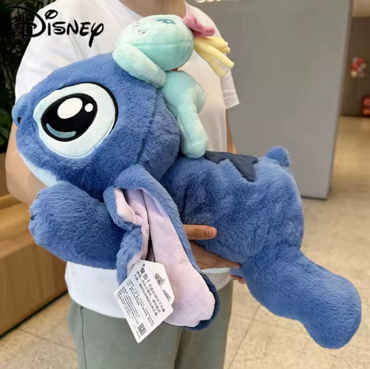 Creasowl Originele Disney 53CM Kawaii Stitch Knuffel – Liggende Stitch Pluche Pop & Sierkussen – Schattig Cadeau