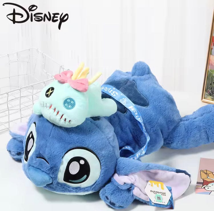 Creasowl Originele Disney 53CM Kawaii Stitch Knuffel – Liggende Stitch Pluche Pop & Sierkussen – Schattig Cadeau