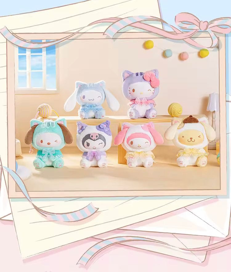 Creasowl Originele Sanrio Play with Kittens Blind Box met schattige verrassingsfiguurtjes.
