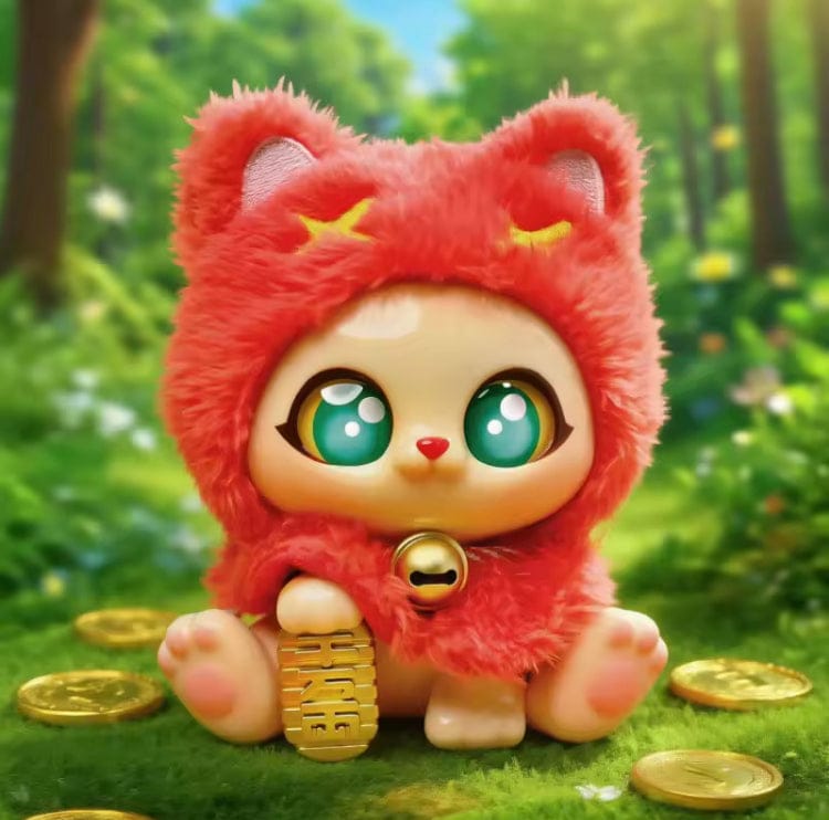 Creasowl Picoco Lucky Cloak Cat Blind Box 🐱 - Kawaii Collectible Sleutelhanger