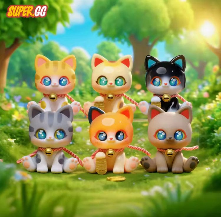 Creasowl Picoco Lucky Cloak Cat Blind Box 🐱 - Kawaii Collectible Sleutelhanger