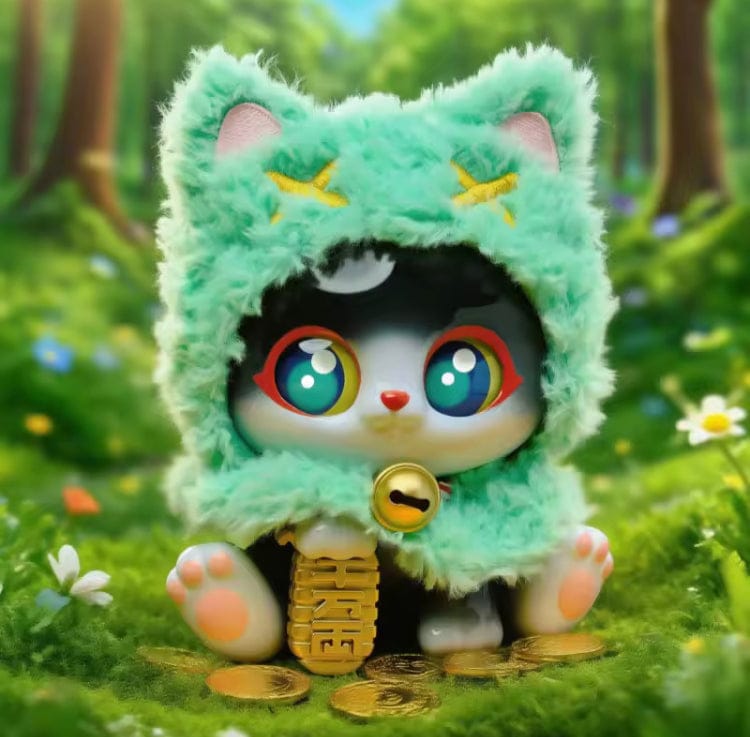 Creasowl Picoco Lucky Cloak Cat Blind Box 🐱 - Kawaii Collectible Sleutelhanger