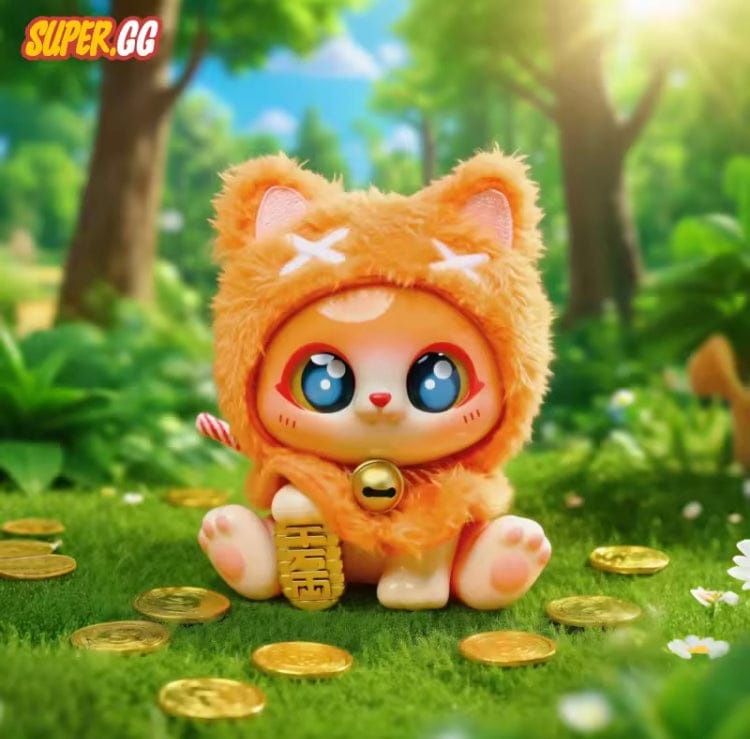 Creasowl Picoco Lucky Cloak Cat Blind Box 🐱 - Kawaii Collectible Sleutelhanger