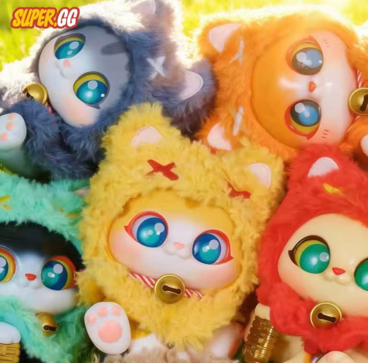 Creasowl Picoco Lucky Cloak Cat Blind Box 🐱 - Kawaii Collectible Sleutelhanger