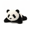 Creasowl Realistische Panda Knuffel 🐼 - Superzachte Fluffy Plush & Cute Cadeau 30cm - Licht verzwaard