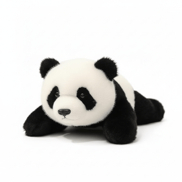 Creasowl Realistische Panda Knuffel 🐼 - Superzachte Fluffy Plush & Cute Cadeau 30cm - Licht verzwaard
