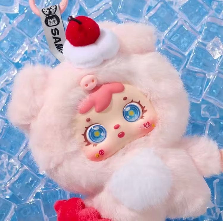 Creasowl Samuel Knuffel IJs Pluche Blind Box – Schattige Vinyl Pop - Tas Hanger, Sleutelhanger & Bureau Decoratie