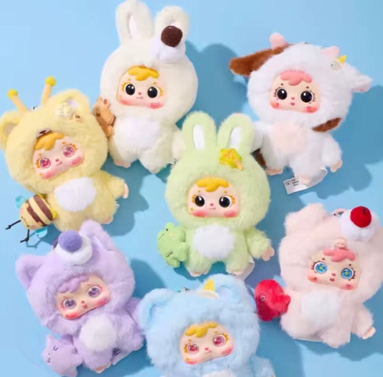 Creasowl Samuel Knuffel IJs Pluche Blind Box – Schattige Vinyl Pop - Tas Hanger, Sleutelhanger & Bureau Decoratie