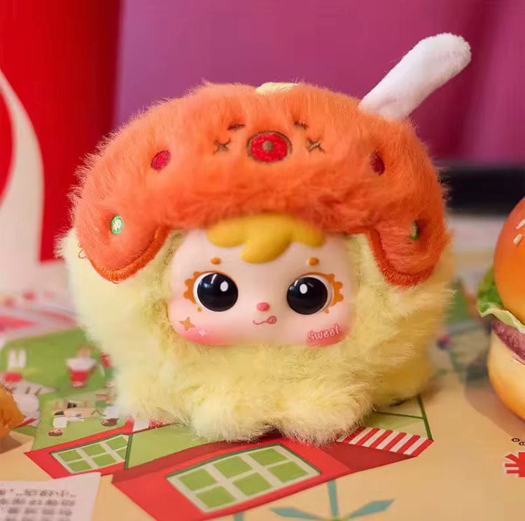 Creasowl Samuel Pluche Blind Box Gebakken Garnalen Serie – Schattige Voedsel Vinyl Pop - Tas Hanger, Sleutelhanger & Bureau Decoratie