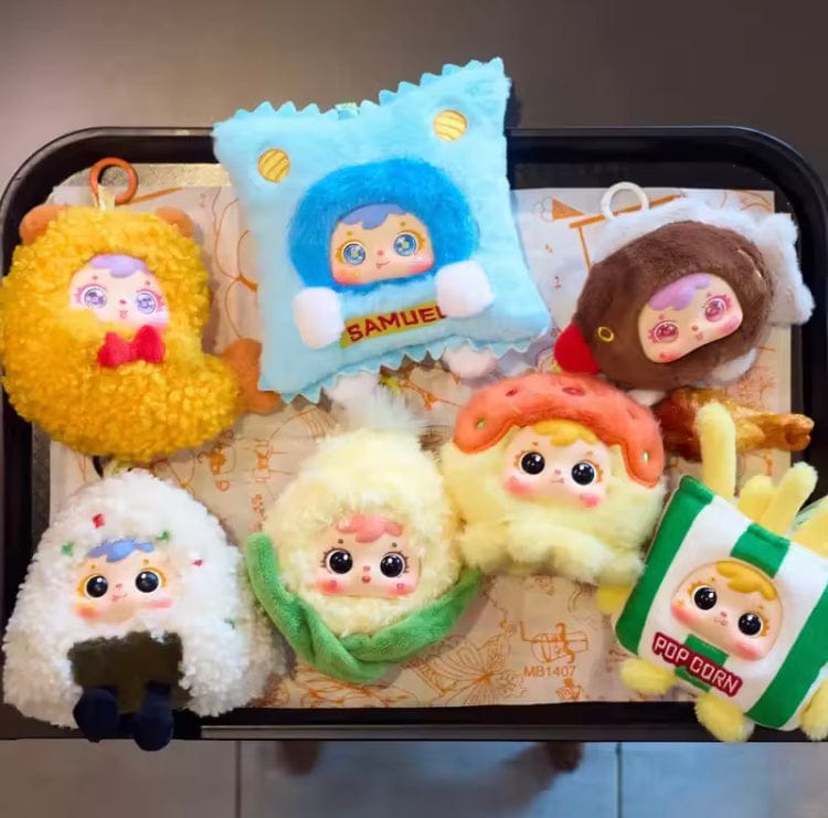 Creasowl Samuel Pluche Blind Box Gebakken Garnalen Serie – Schattige Voedsel Vinyl Pop - Tas Hanger, Sleutelhanger & Bureau Decoratie