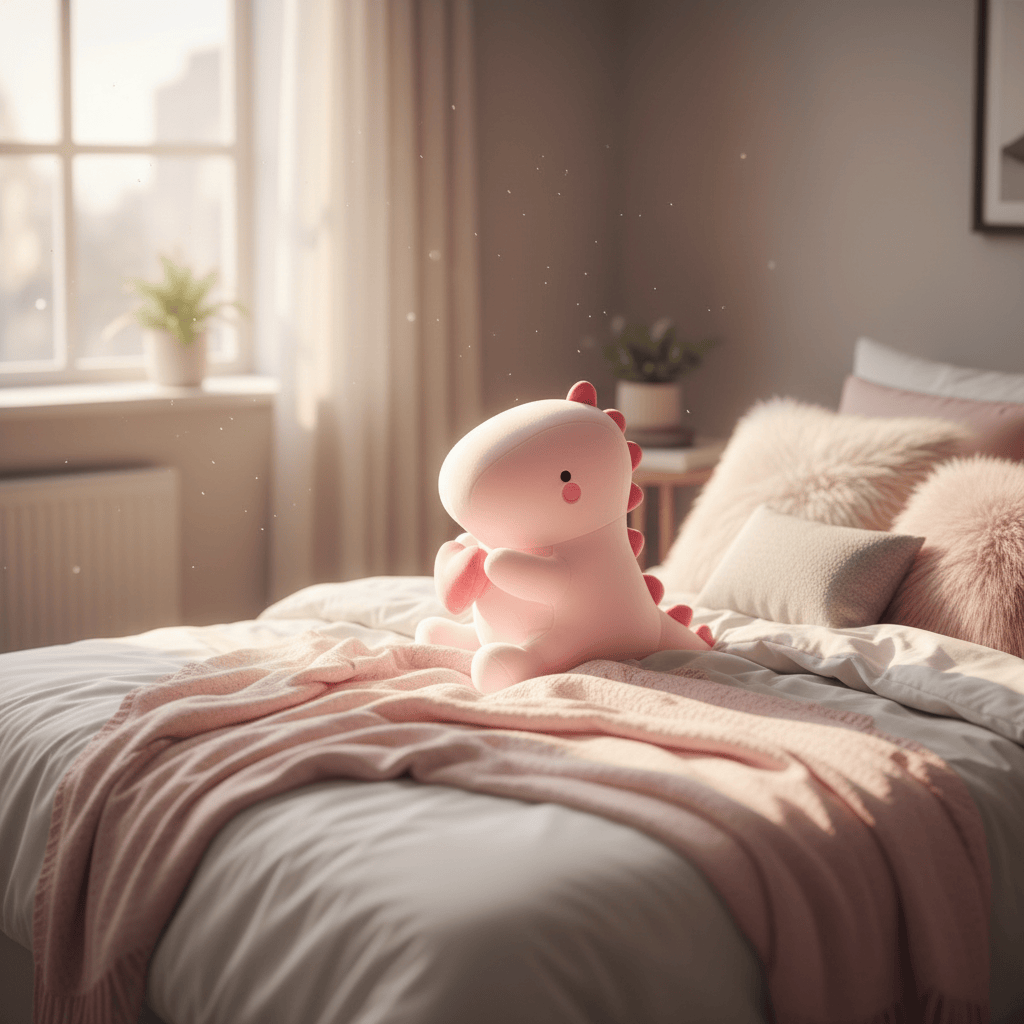 Creasowl Schattige Dinosaurus Knuffel met Hart 🦖 - Zachte Valentijn Plush