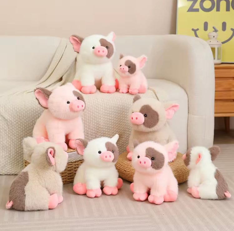 Creasowl Schattige Piggy Knorretje Knuffel 🐷 - Hoge Kwaliteit, Pluizige Zithouding – Warm & Cosy Speelgoed