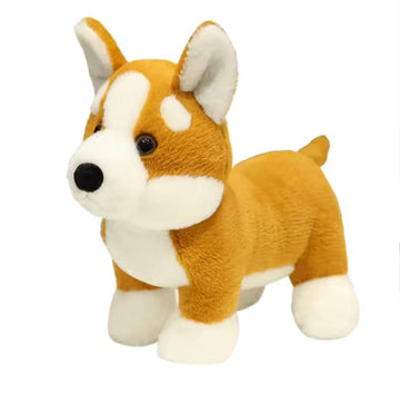 Creasowl Staande Corgi Knuffel 28cm – Zachte Pluche Hond
