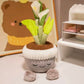 Creasowl Stijl 3 Kawaii Cartoon Plant Pluche Knuffel 30cm – Schattige Potplant Pop