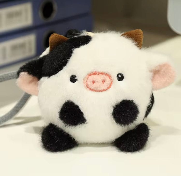 Creasowl Tashanger Koe Simulatie Dier Knijpbal 11cm - Decompressie Squishy Plush – Schattig Cadeau Kinderen