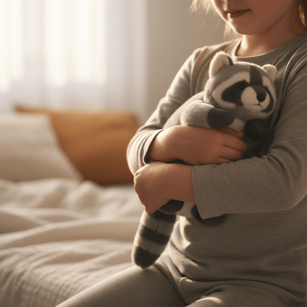 Creasowl Wasbeer Knuffel 30cm - Zacht Plush Kussen – Schattig Verjaardagscadeau 30cm