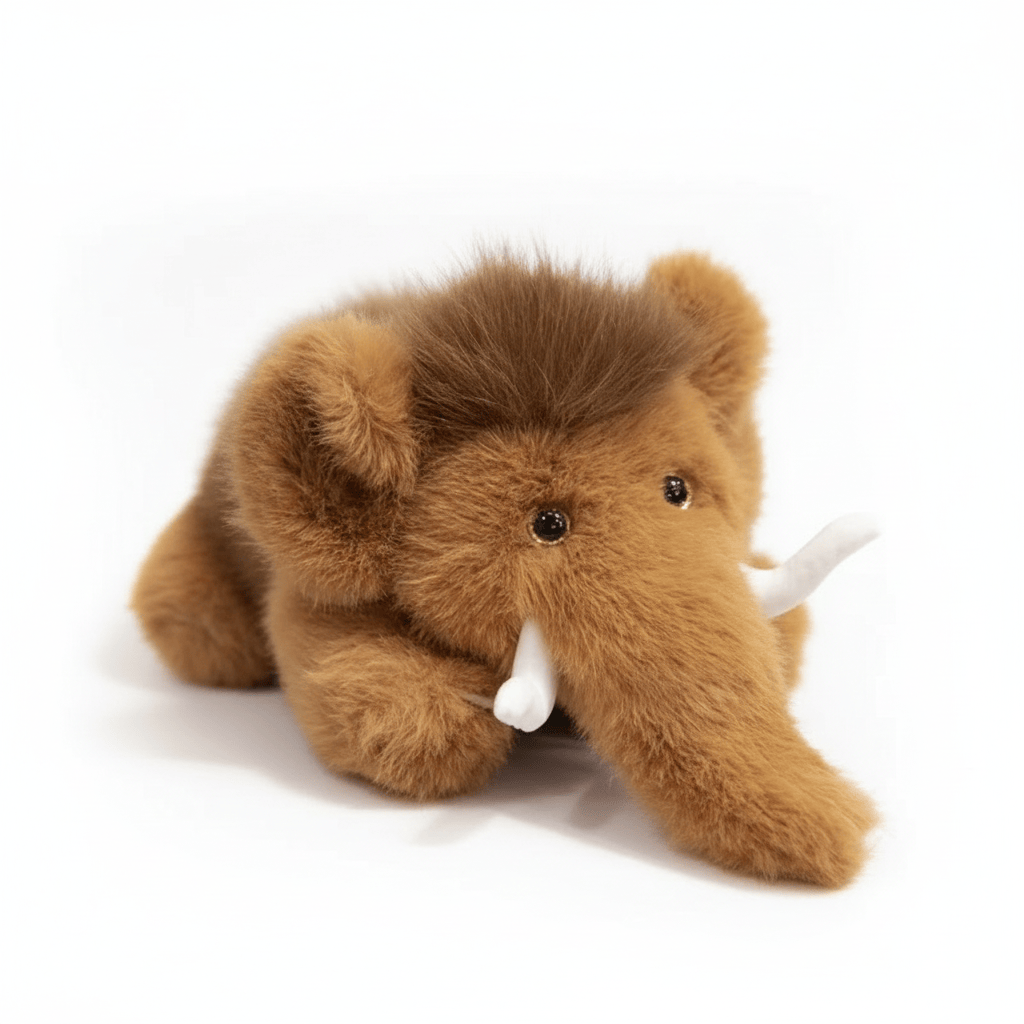 Creasowl Wildlife Mammoet Knuffel - Pluizige Plushie & Uniek Cadeau 30cm