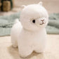 Creasowl Wit Lichtgevende Alpaca Knuffel 27cm – Kawaii Pluche Alpaca Knuffel | Nachtlampje & Decoratie