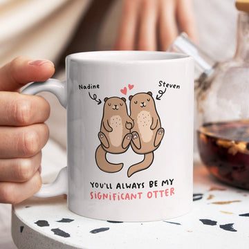 Creasowl You’ll Always Be My Significant Otter Gepersonaliseerde Mok 325 ml