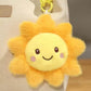 Creasowl Zon Cartoon Weer Serie Knuffels – Zon, Wolk, Bliksem - Leuke Mini Pluche Hangers voor Tas, Auto of Cadeau