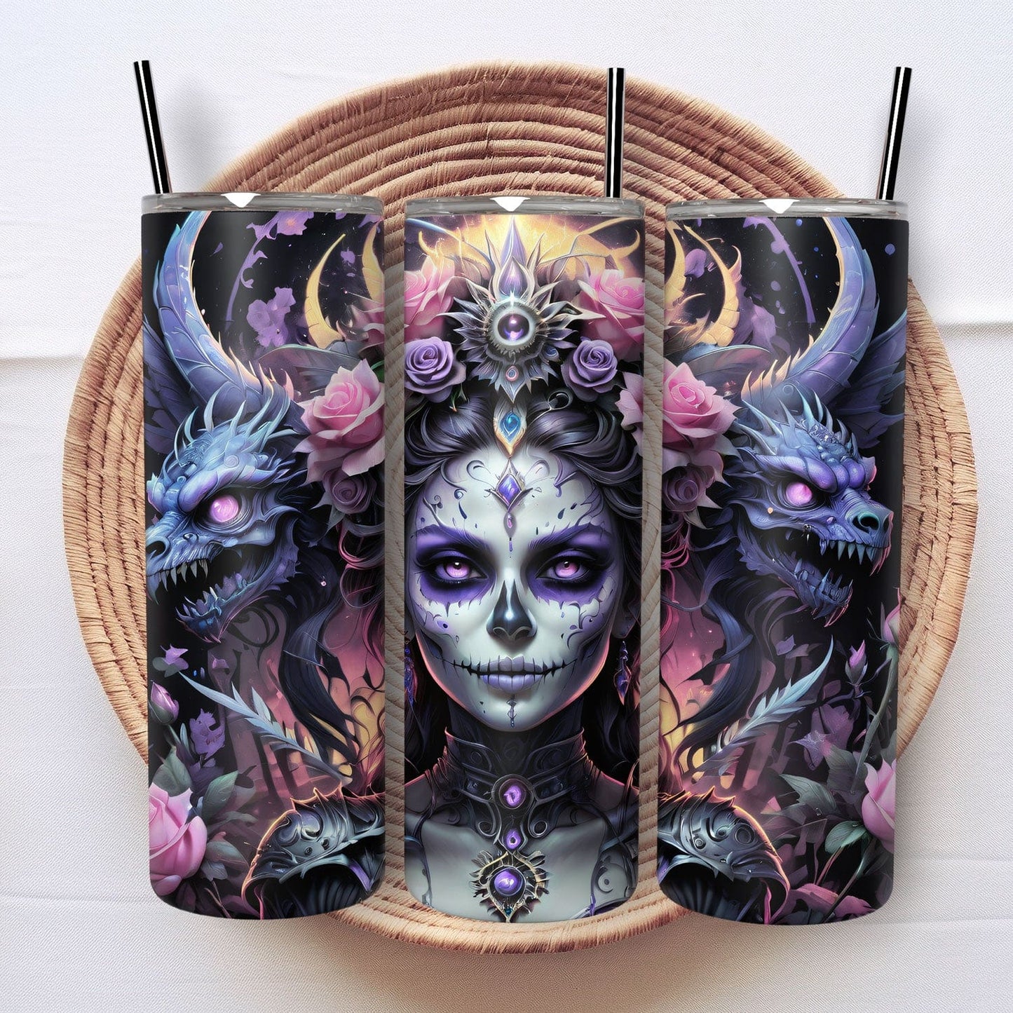 Dawn's Embrace: Midnight Bloom | Undead Queens Tumbler