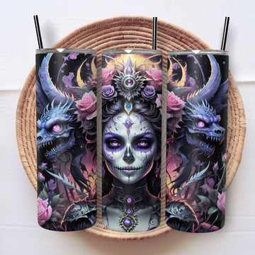Dawn's Embrace: Midnight Bloom | Undead Queens Tumbler