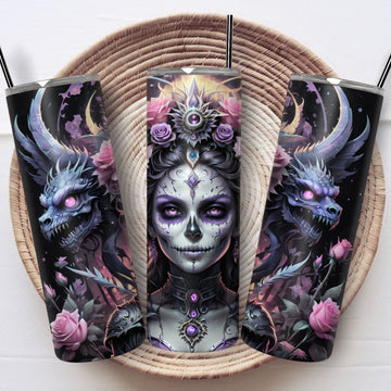 Dawn's Embrace: Midnight Bloom | Undead Queens Tumbler