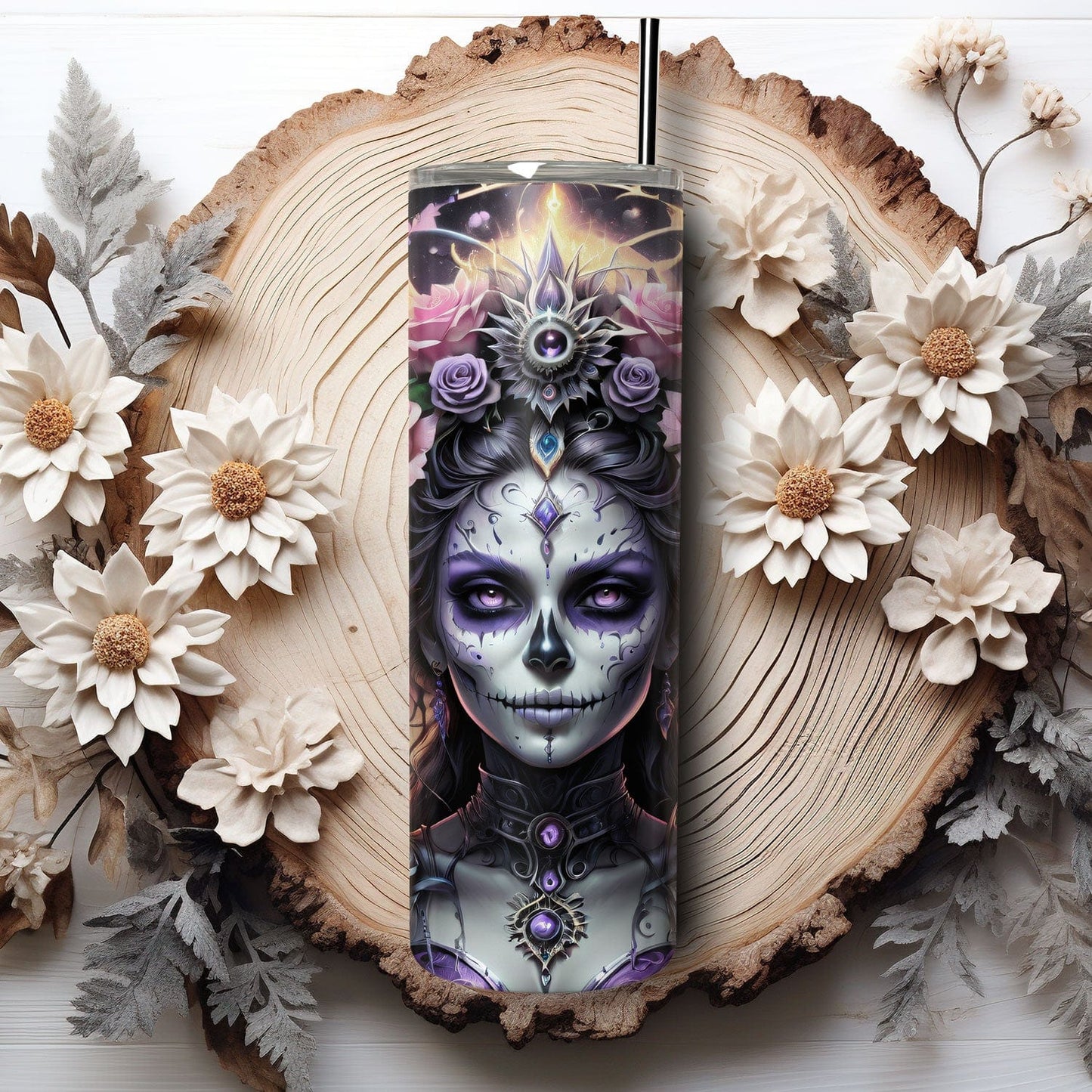 Dawn's Embrace: Midnight Bloom | Undead Queens Tumbler