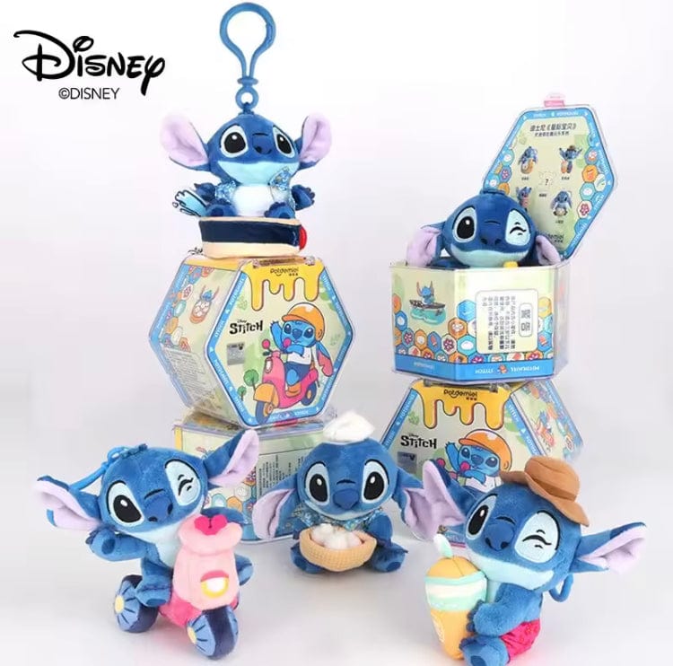 Disney Lilo & Stitch Play Series Blind Box – Schattige Bear & Stitch Pluche Pop Sleutelhanger