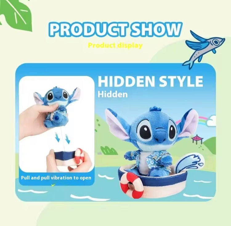 Disney Lilo & Stitch Play Series Blind Box – Schattige Bear & Stitch Pluche Pop Sleutelhanger
