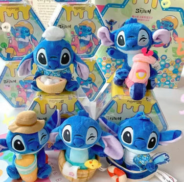 Disney Lilo & Stitch Play Series Blind Box – Schattige Bear & Stitch Pluche Pop Sleutelhanger