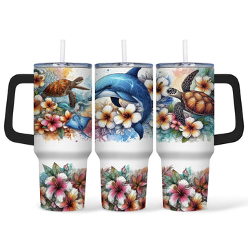 Dolfijn - Tumbler - 40oz - RVS Thermosbeker