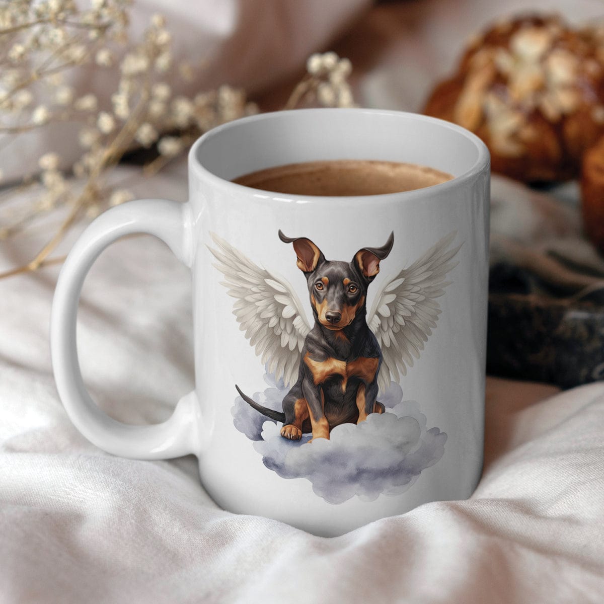 Drinkware Herinneringsmok Hond 🌈 – Gepersonaliseerd met Naam | Keramische Mok 330ml