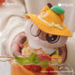 Echte Siamese Kat Azukisan Fruit Serie – Pluche Pop Blind Box Tas Hanger & Kawaii Verrassing