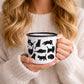 Zwarte Katten Enamel Mok – Stijlvolle Kattenmok Creasowl