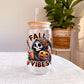 Fall Vibes Glazen Drinkbeker met Grappige Grim Reaper