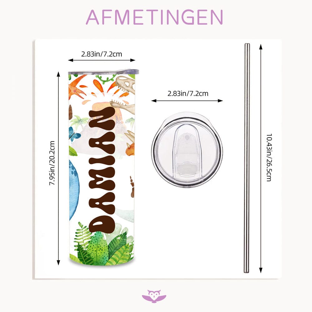 Gepersonaliseerde dinosaurus drinkbeker - Maak hydratie leuk!