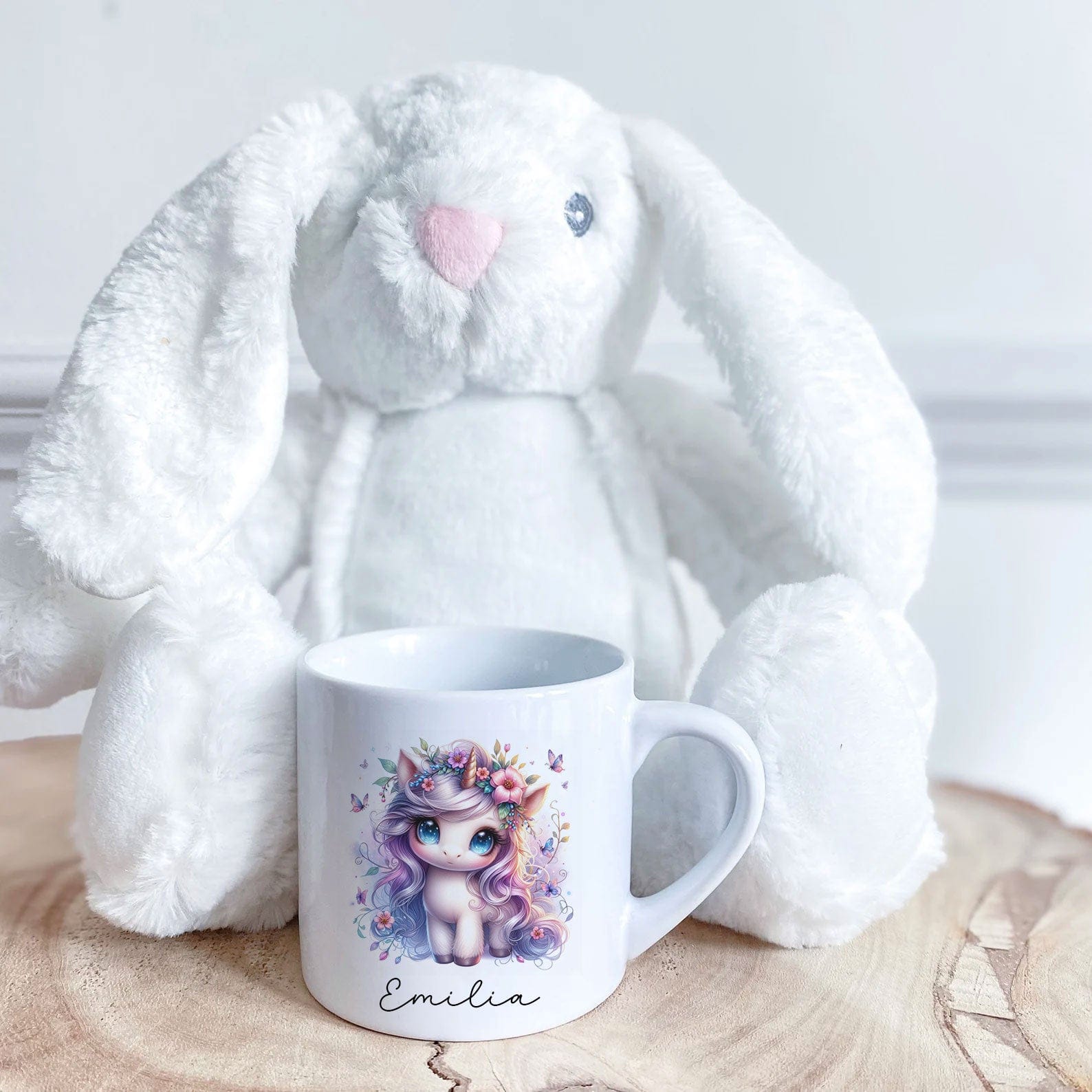 Gepersonaliseerde Eenhoorn Mokje 🦄 – Met Naam | Keramisch Mokje 175ml