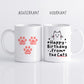 Gepersonaliseerde Kattenmok met Namen – “Happy Birthday from the Cats” – Uniek Cadeau voor Kattenliefhebbers